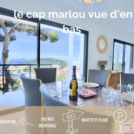아파트 Le Cap Marlou Vue D'en Bas *
